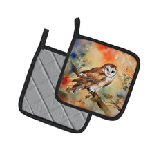 Load image into Gallery viewer, Barn Owl Pot Holders - Set of 2 Decorative Kitchen Helpers | Made in the USA