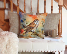 Load image into Gallery viewer, Barn Owl Throw Pillow - 14x14 Decorative Pillow – Art for Your Home &amp; Patio