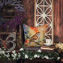 Load image into Gallery viewer, Barn Owl Throw Pillow - 14x14 Decorative Pillow – Art for Your Home &amp; Patio