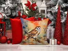 Load image into Gallery viewer, Barn Owl Throw Pillow - 14x14 Decorative Pillow – Art for Your Home &amp; Patio