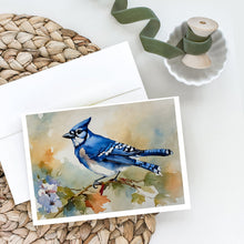 Load image into Gallery viewer, Blue Jay Greeting Cards - Blank Note Cards – 8-Pack of Artist-Designed Cards with Envelopes