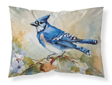 Load image into Gallery viewer, Blue Jay Standard Pillowcase – Artistic Decorative Front, White Back