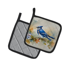 Load image into Gallery viewer, Blue Jay Pot Holders - Set of 2 Decorative Kitchen Helpers | Made in the USA