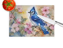 Load image into Gallery viewer, Blue Jay Glass Cutting Boards – Durable, Decorative Kitchen Art