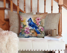 Load image into Gallery viewer, Blue Jay Throw Pillow - 14x14 Decorative Pillow – Art for Your Home &amp; Patio