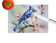 Load image into Gallery viewer, Blue Jay Glass Cutting Boards – Durable, Decorative Kitchen Art