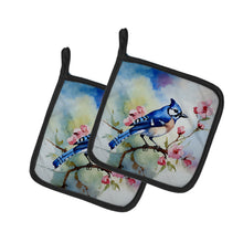 Load image into Gallery viewer, Blue Jay Pot Holders - Set of 2 Decorative Kitchen Helpers | Made in the USA