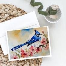 Load image into Gallery viewer, Blue Jay Greeting Cards - Blank Note Cards – 8-Pack of Artist-Designed Cards with Envelopes