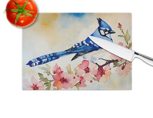 Load image into Gallery viewer, Blue Jay Glass Cutting Boards – Durable, Decorative Kitchen Art
