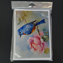 Load image into Gallery viewer, Bluebird Greeting Cards - Blank Note Cards – 8-Pack of Artist-Designed Cards with Envelopes