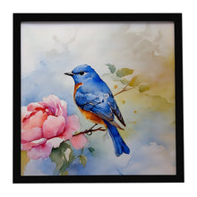 Load image into Gallery viewer, Bluebird Framed Metal Print