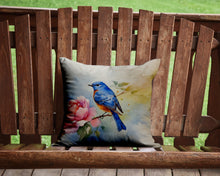 Load image into Gallery viewer, Bluebird Throw Pillow - 14x14 Decorative Pillow – Art for Your Home &amp; Patio