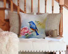 Load image into Gallery viewer, Bluebird Throw Pillow - 14x14 Decorative Pillow – Art for Your Home &amp; Patio