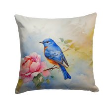 Load image into Gallery viewer, Bluebird Throw Pillow - 14x14 Decorative Pillow – Art for Your Home &amp; Patio