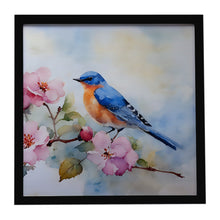 Load image into Gallery viewer, Bluebird Framed Metal Print