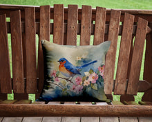 Load image into Gallery viewer, Bluebird Throw Pillow - 14x14 Decorative Pillow – Art for Your Home &amp; Patio