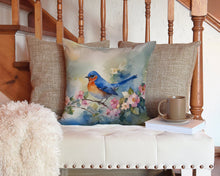 Load image into Gallery viewer, Bluebird Throw Pillow - 14x14 Decorative Pillow – Art for Your Home &amp; Patio