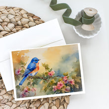 Load image into Gallery viewer, Bluebird Greeting Cards - Blank Note Cards – 8-Pack of Artist-Designed Cards with Envelopes