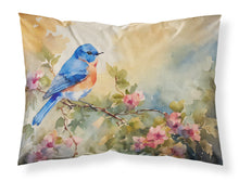 Load image into Gallery viewer, Bluebird Standard Pillowcase – Artistic Decorative Front, White Back
