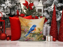 Load image into Gallery viewer, Bluebird Throw Pillow - 14x14 Decorative Pillow – Art for Your Home &amp; Patio