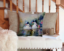 Load image into Gallery viewer, Bufflehead Throw Pillow - 14x14 Decorative Pillow – Art for Your Home &amp; Patio