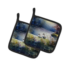 Load image into Gallery viewer, Bufflehead Pot Holders - Set of 2 Decorative Kitchen Helpers | Made in the USA