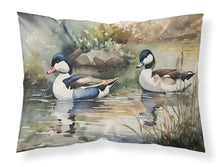 Load image into Gallery viewer, Bufflehead Standard Pillowcase – Artistic Decorative Front, White Back
