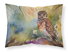 Load image into Gallery viewer, Burrowing Owl Standard Pillowcase – Artistic Decorative Front, White Back
