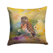 Load image into Gallery viewer, Burrowing Owl Throw Pillow - 14x14 Decorative Pillow – Art for Your Home &amp; Patio