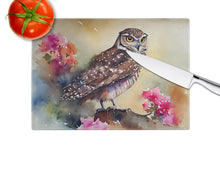 Load image into Gallery viewer, Burrowing Owl Glass Cutting Boards – Durable, Decorative Kitchen Art