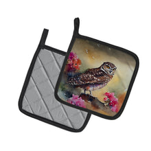 Load image into Gallery viewer, Burrowing Owl Pot Holders - Set of 2 Decorative Kitchen Helpers | Made in the USA