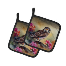 Load image into Gallery viewer, Burrowing Owl Pot Holders - Set of 2 Decorative Kitchen Helpers | Made in the USA