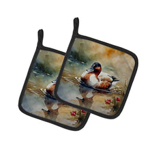 Load image into Gallery viewer, Canvasback Pot Holders - Set of 2 Decorative Kitchen Helpers | Made in the USA