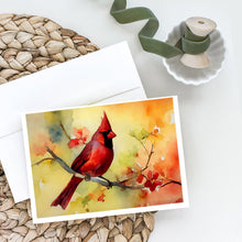 Load image into Gallery viewer, Cardinal Greeting Cards - Blank Note Cards – 8-Pack of Artist-Designed Cards with Envelopes