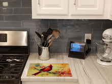 Load image into Gallery viewer, Cardinal Glass Cutting Boards – Durable, Decorative Kitchen Art