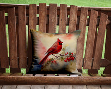 Load image into Gallery viewer, Cardinal Throw Pillow - 14x14 Decorative Pillow – Art for Your Home &amp; Patio