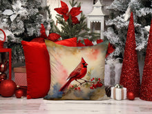 Load image into Gallery viewer, Cardinal Throw Pillow - 14x14 Decorative Pillow – Art for Your Home &amp; Patio