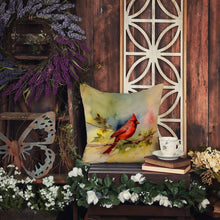 Load image into Gallery viewer, Cardinal Throw Pillow - 14x14 Decorative Pillow – Art for Your Home &amp; Patio