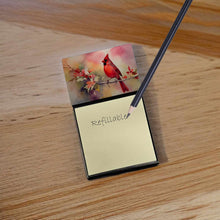 Load image into Gallery viewer, Cardinal Sticky Note Holder- Refiilable Desk Accessory Note Pad