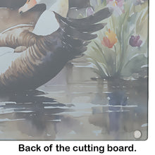 Load image into Gallery viewer, Common Eider Duck Glass Cutting Boards – Durable, Decorative Kitchen Art