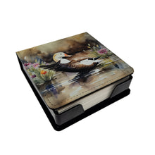 Load image into Gallery viewer, Common Eider Duck PU Leather Note Paper Holder