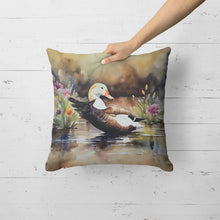 Load image into Gallery viewer, Common Eider Duck Throw Pillow