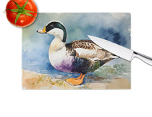 Load image into Gallery viewer, Common Eider Duck Glass Cutting Boards – Durable, Decorative Kitchen Art