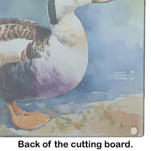 Load image into Gallery viewer, Common Eider Duck Glass Cutting Boards – Durable, Decorative Kitchen Art