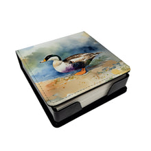 Load image into Gallery viewer, Common Eider Duck PU Leather Note Paper Holder