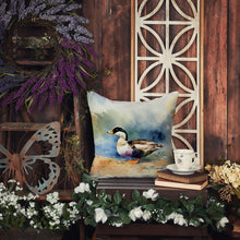 Load image into Gallery viewer, Common Eider Duck Throw Pillow