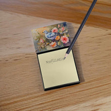 Load image into Gallery viewer, Dove Sticky Note Holder- Refiilable Desk Accessory Note Pad
