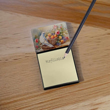 Load image into Gallery viewer, Dove Sticky Note Holder- Refiilable Desk Accessory Note Pad