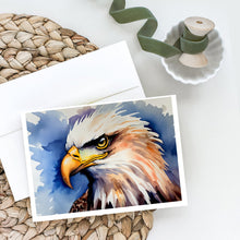 Load image into Gallery viewer, Eagle Greeting Cards - Blank Note Cards – 8-Pack of Artist-Designed Cards with Envelopes