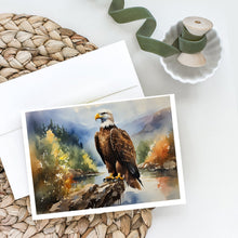 Load image into Gallery viewer, Eagle Greeting Cards - Blank Note Cards – 8-Pack of Artist-Designed Cards with Envelopes